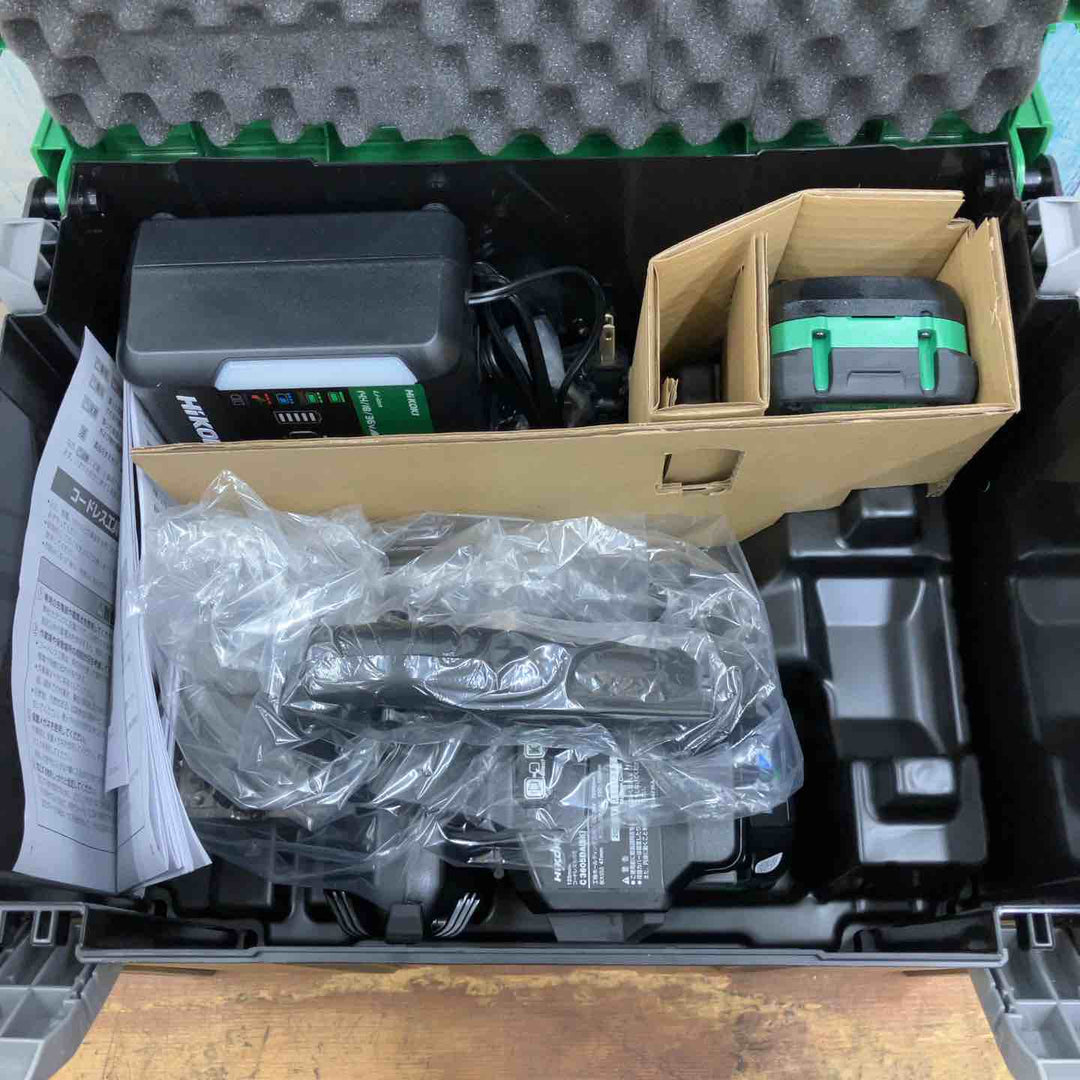 【未使用品】◇ハイコーキ(HIKOKI ※旧:日立工機) コードレス丸のこ C3605DA(SK)(2XPBSZ) ストロングブラック 36V 165mm 純正 マルチボルトバッテリー2個付き【柏店】