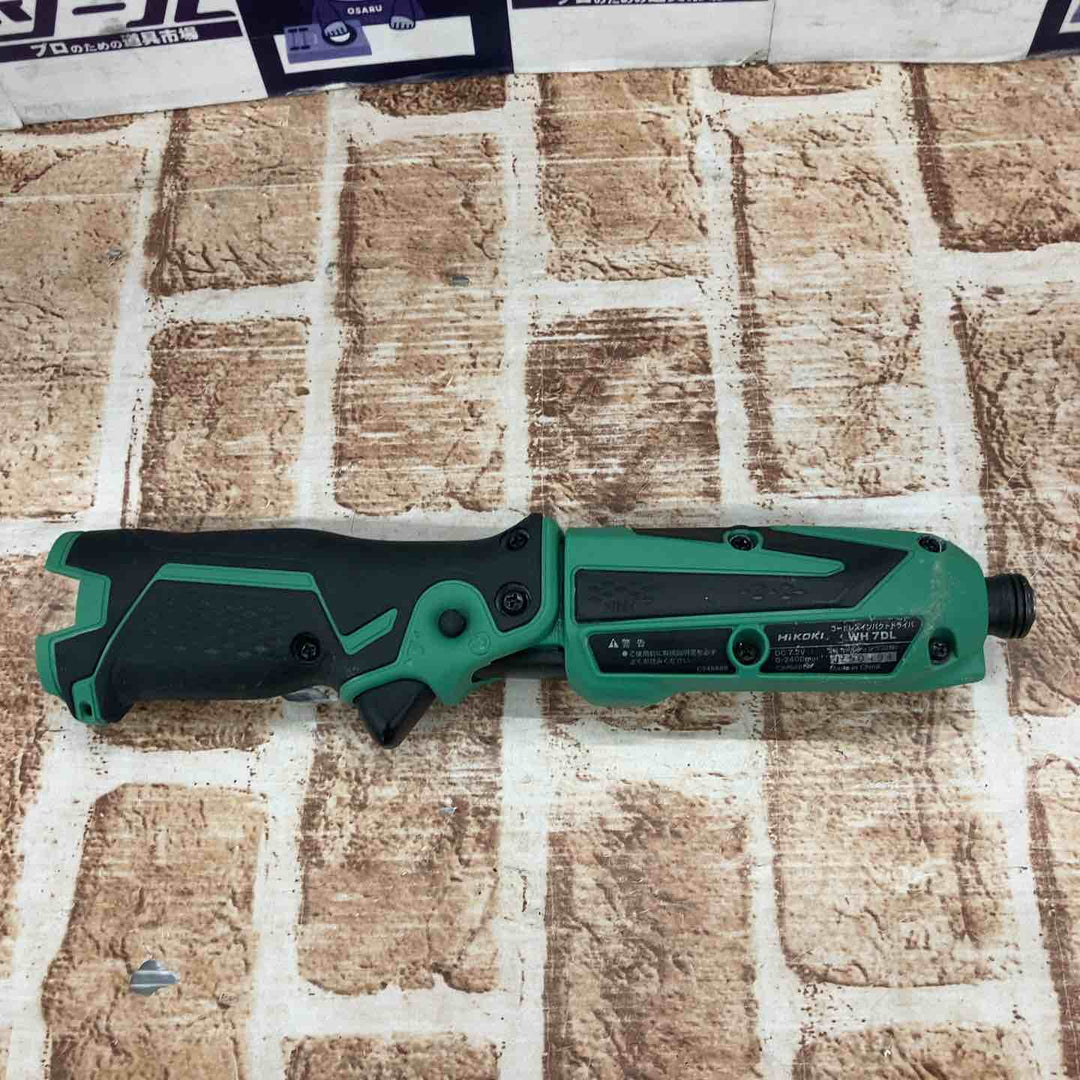 【中古品】ハイコーキ(HIKOKI ※旧:日立工機) 7.2V コードレスペンインパクトドライバー WH7DL(2LCSK)【所沢店】