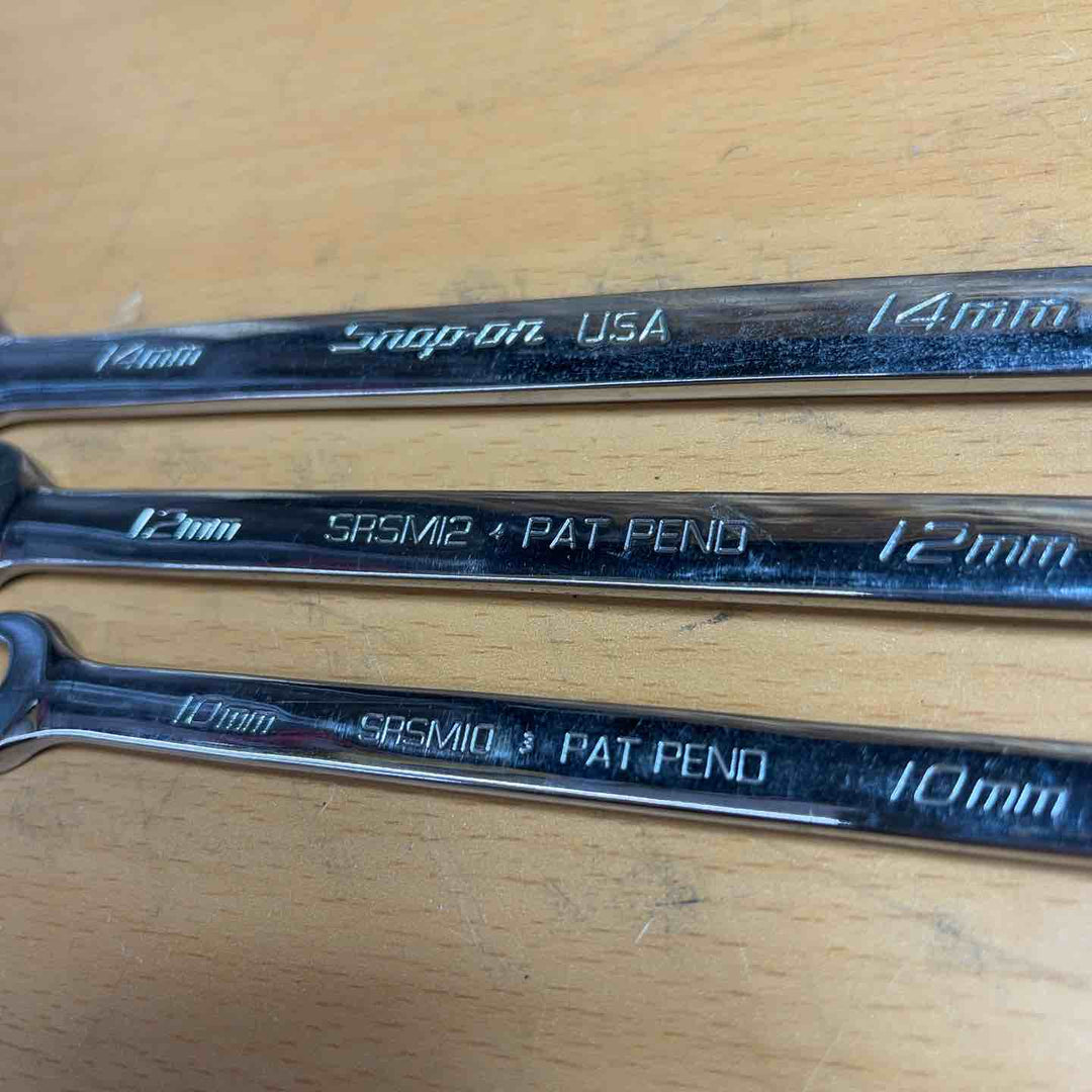 Snap-on スナップオン　オープンエンドスピードレンチ　SRSM10/SRSM12/SRSM14　3個 【越谷店】