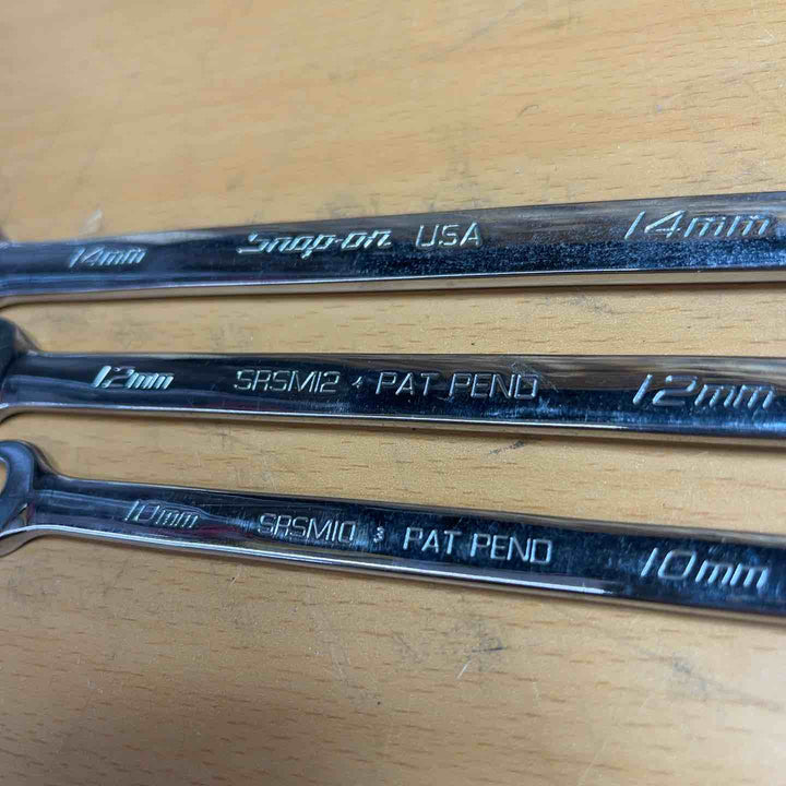 Snap-on スナップオン　オープンエンドスピードレンチ　SRSM10/SRSM12/SRSM14　3個 【越谷店】