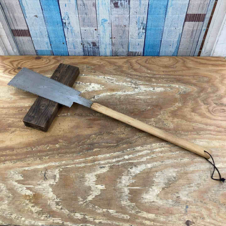 【中古美品】　「宮野平次郎」銘 両刃鋸 刃長約270mm 大工道具 和工具【柏店】