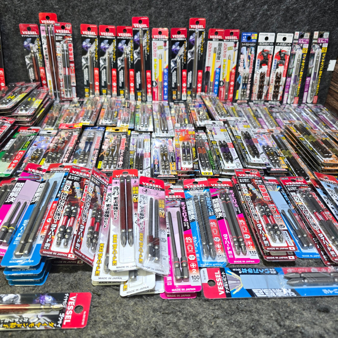 【まとめ売り！未使用品】インパクト用 ビット 155パック Anex VESSEL ダイヤモンドビット メーカー・サイズ・本数混在 六角軸【桶川店】