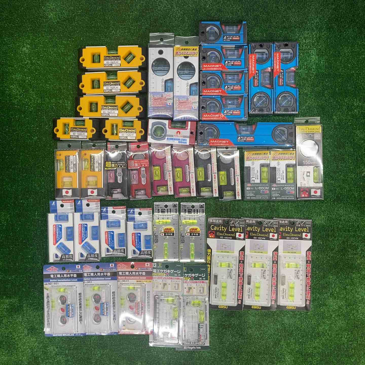 ▼18go【未開封/送料無料】水平器 磁石モデル マグネット付き 40個まとめ売り エビスダイヤモンド KOD シンワ等【川越店】