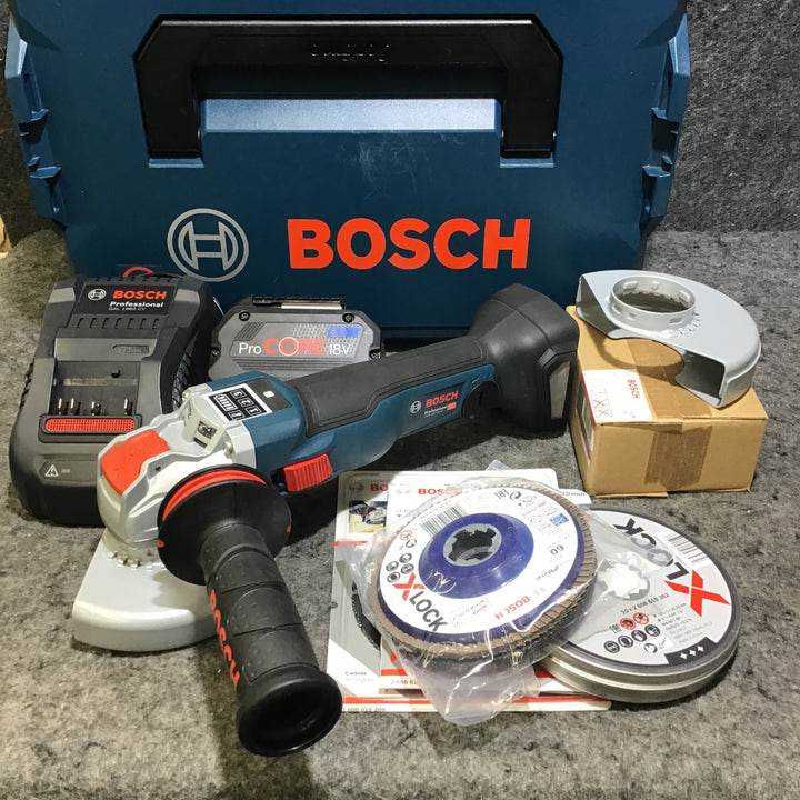 【美品】 BOSCH 18V 125mm X-LOCK コードレスディスクグラインダー ‎GWX18V-10SC5J 【桶川店】