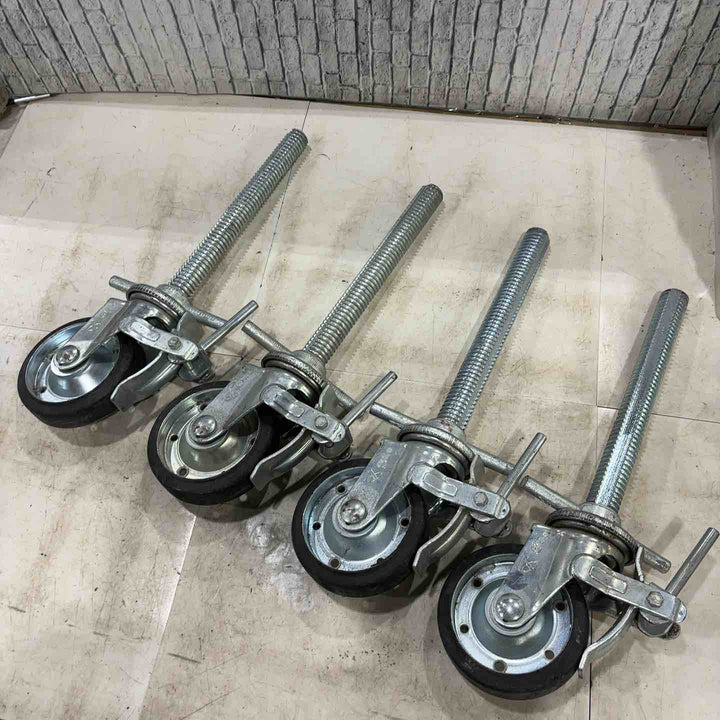 ナンシン/nanshin 足場用ジャッキ付きキャスター M-150 4本セット【川口店】