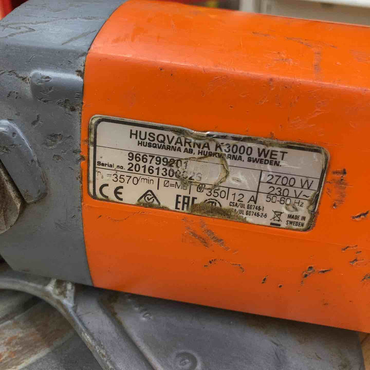 ◇ハスクバーナ/Husqvarna 電動パワーカッター K3000WET 200V【草加店】