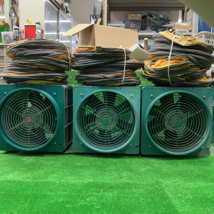 エバラ(荏原製作所) 送風機 APM6 ポータブルファン 3個まとめ 約4mのダクト付き 佐川配送2個口【桶川店】