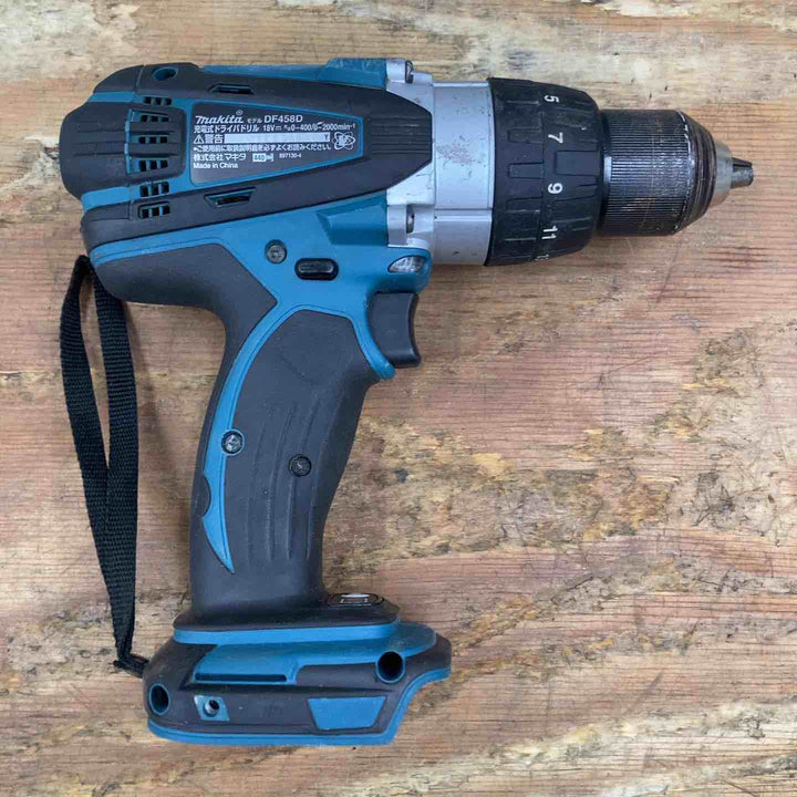 ☆マキタ(makita)18V コードレスドリルドライバー DF458DZ 本体のみ ハンドル欠品【柏店】