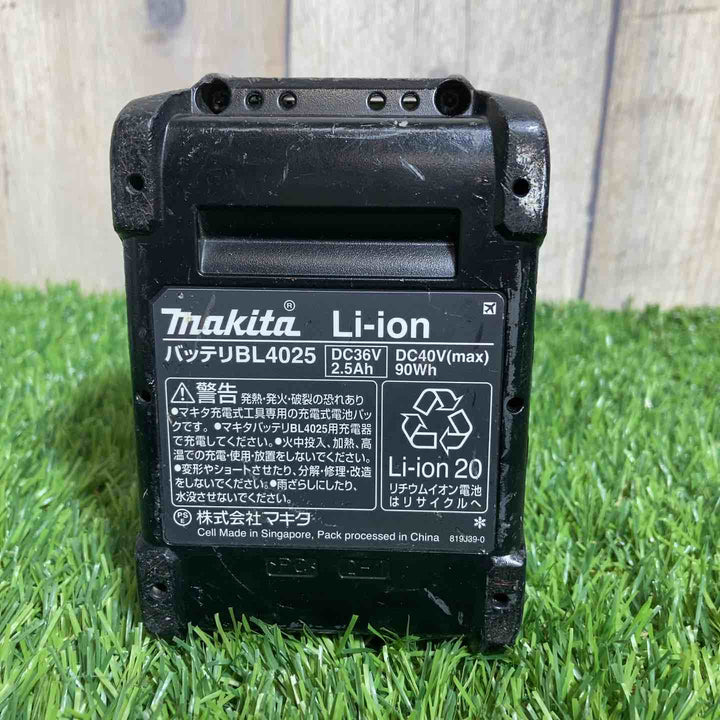 【中古品】★マキタ(makita) リチウムイオンバッテリー 40Vmax/2.5Ah BL4025　充電回数15回【戸田店】