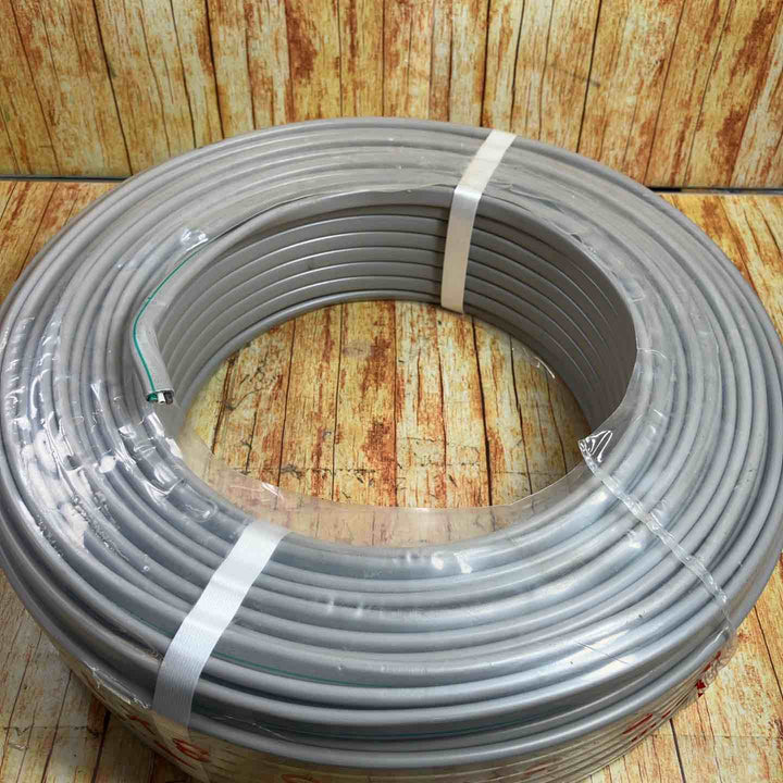 矢崎 VVFケーブル 1.6mm×3芯 100m巻 (灰色) VVF1.6mm×3C×100m YAZAKI (製造年月日 23年5月)