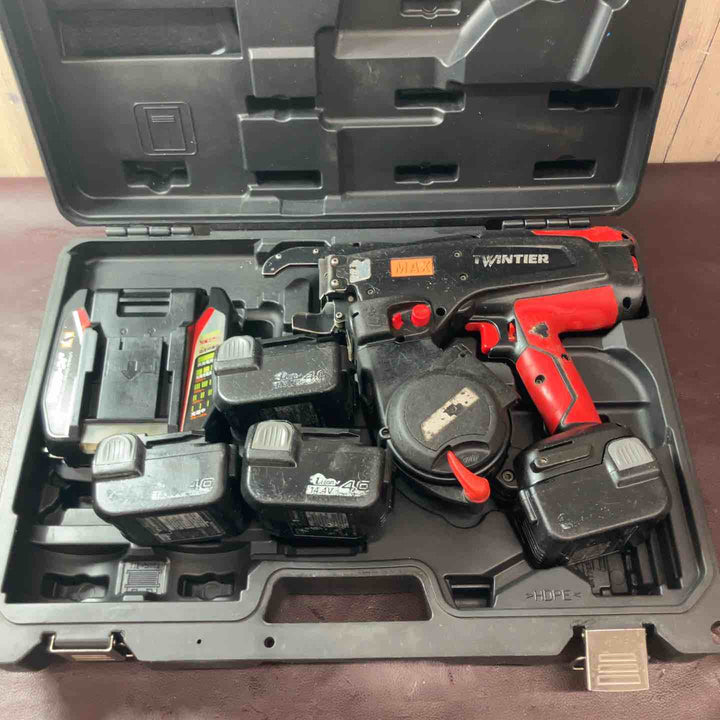 【中古品】マックス(MAX) 鉄筋結束機 リバータイア RB-440T-B2CA/1440A バッテリー4個付属【東大和店】