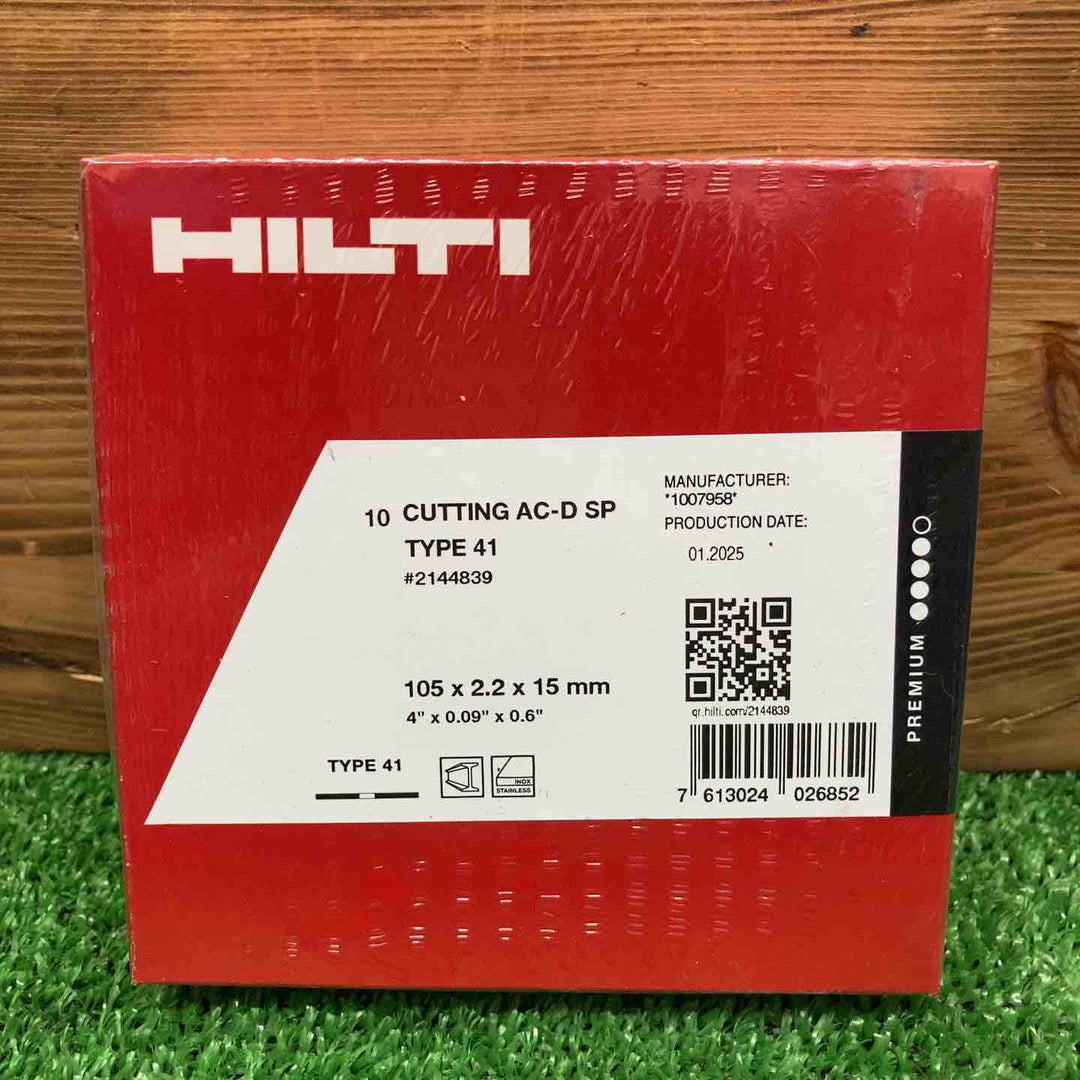 【未使用品】 ヒルティ/HILTI 切断砥石 TYPE41 105×2.2×15mm ＊10枚入り14箱セット 【鴻巣店】