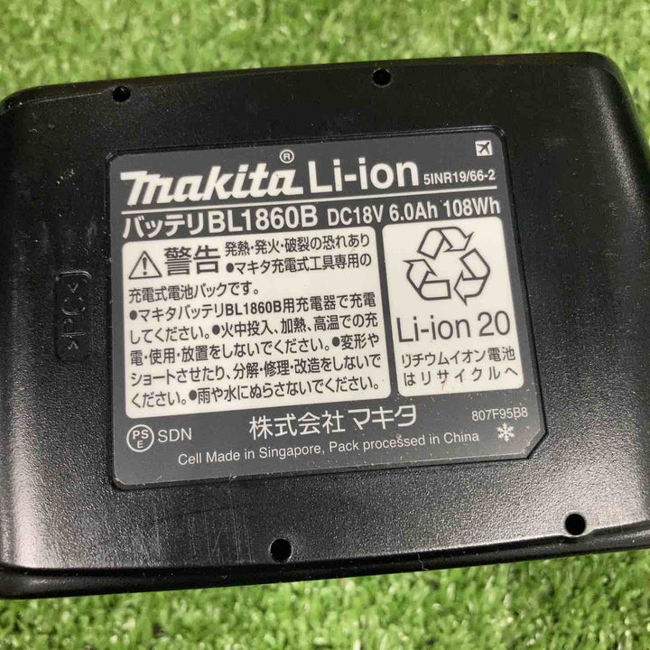 ★マキタ(makita) リチウムイオンバッテリー 18V/6.0Ah BL1860B【川崎店】