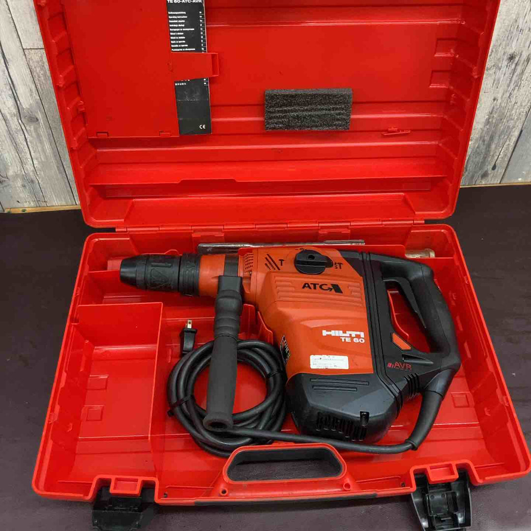 【中古品】 ヒルティ(HILTI) ロータリーハンマドリル TE-60ATC アタッチメントTEDRS-B・ビット2個付属 【東大和店】