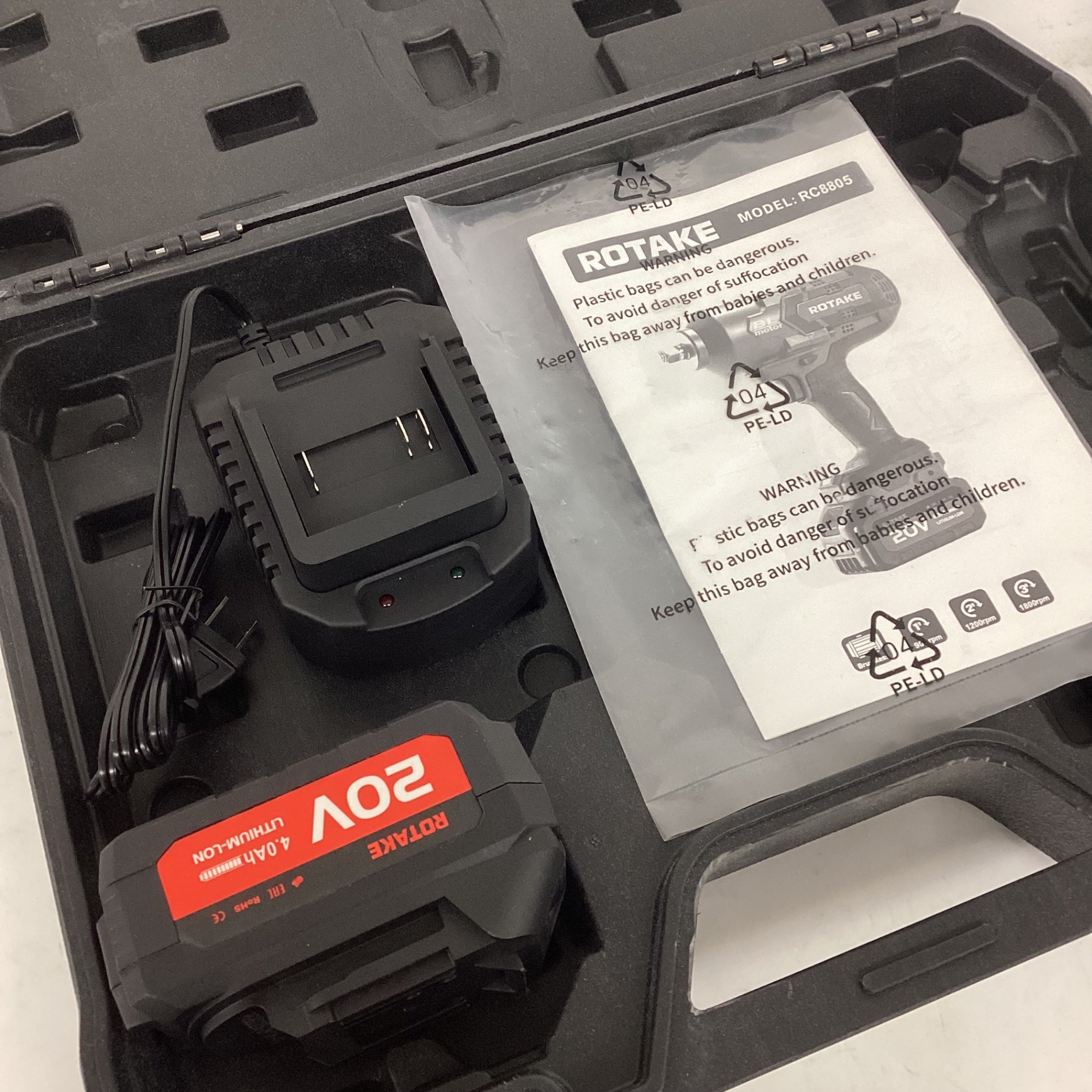▽ROTAKE コードレスインパクトレンチ RC8805 20V 車 タイヤ交換【狭山
