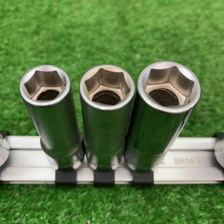 差込角9.5mm(3/8inch)　ディープソケット（６角）（インチサイズ）12本セット【富山店】◇BR