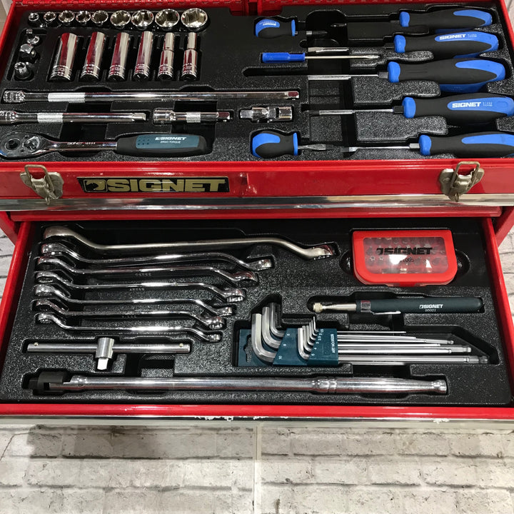 ▲SIGNET MECHANIC TOOL SET シグネット ツールボックス ツールセット 800S-97 合計点数 97点 1つ欠品96点セット【川口店】