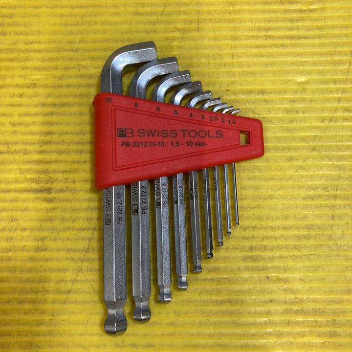 PB SWISS TOOLS ショートヘッド六角棒レンチセット 2212H-10【八潮店】