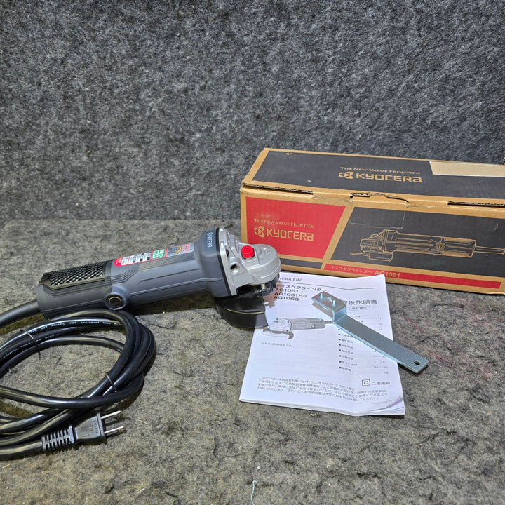 【特別特価！保管品】京セラ(KYOCERA) 100mm ディスクグラインダ AG1061【桶川店】