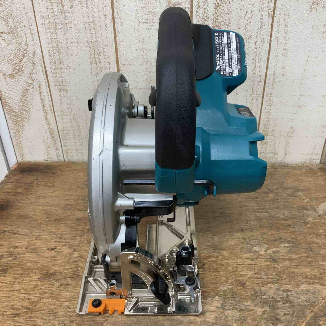 【中古品】★マキタ(makita) コードレス丸のこ HS631DZ 18V 本体のみ 部品欠品あり【柏店】