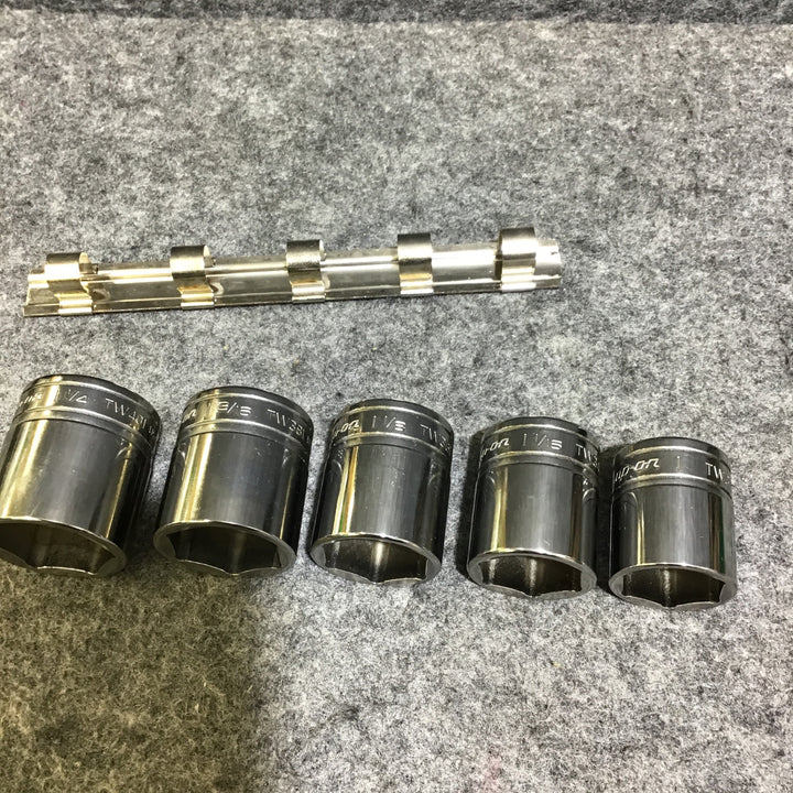 【美品】スナップオン(Snap-on) 1/2" インチサイズ シャローソケット 5本セット【桶川店】