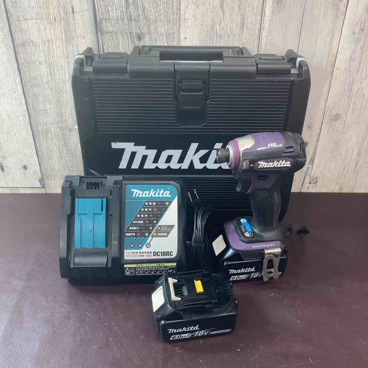 【中古品】 マキタ(makita) 18V コードレスインパクトドライバー TD172DGXAP フルセット 人気色パープル/紫 【東大和店】