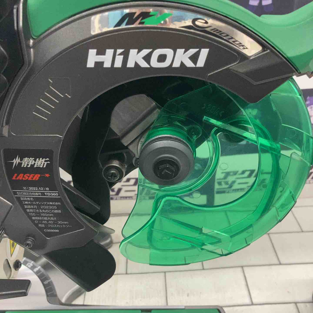 ★ハイコーキ(HIKOKI ※旧:日立工機) コードレス卓上スライド丸ノコ C3606DRB(K)(XPSZ)【所沢店】