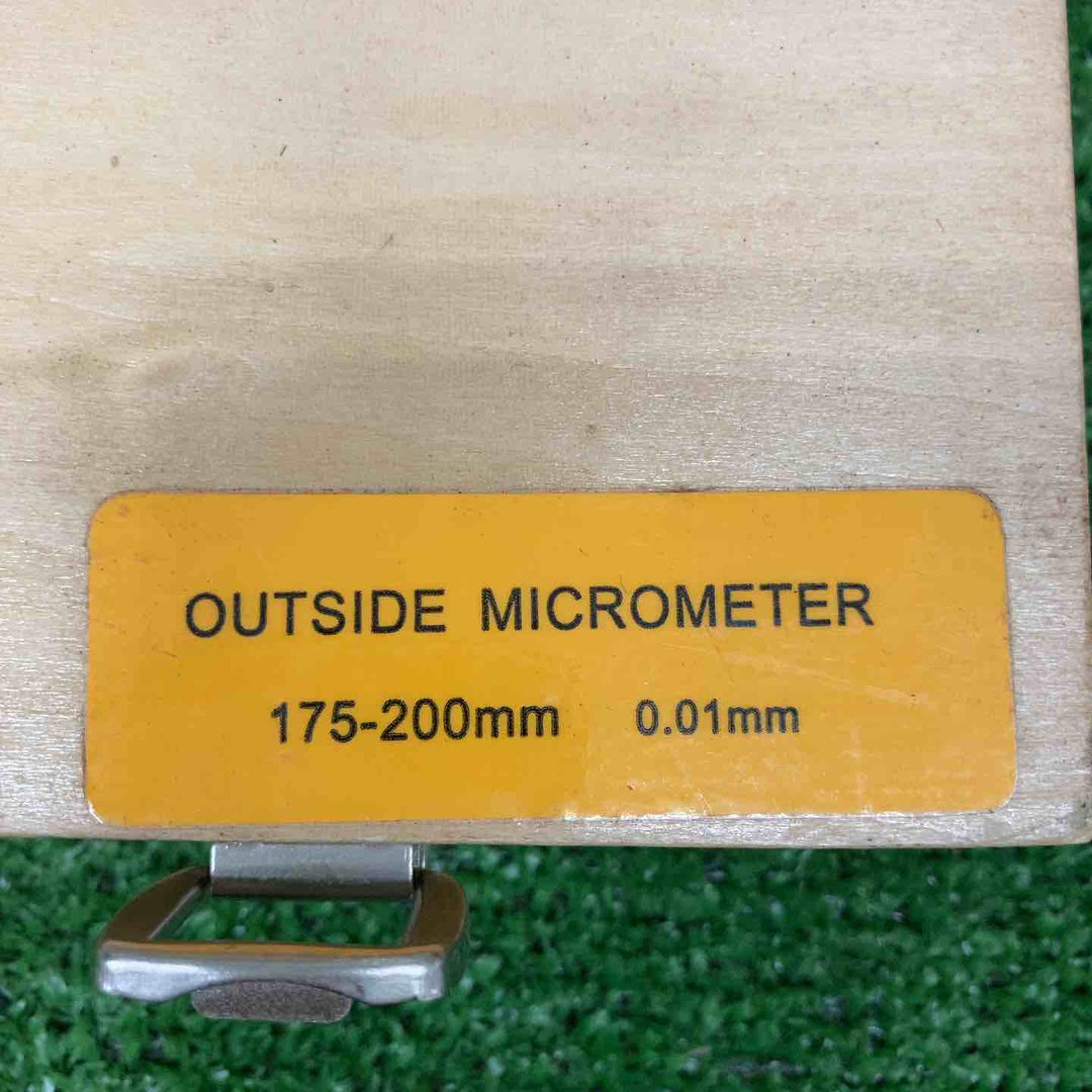 【中古美品】 外側マイクロメーター メーカー・型番不明 175-200mm ＊長期保管品 【鴻巣店】