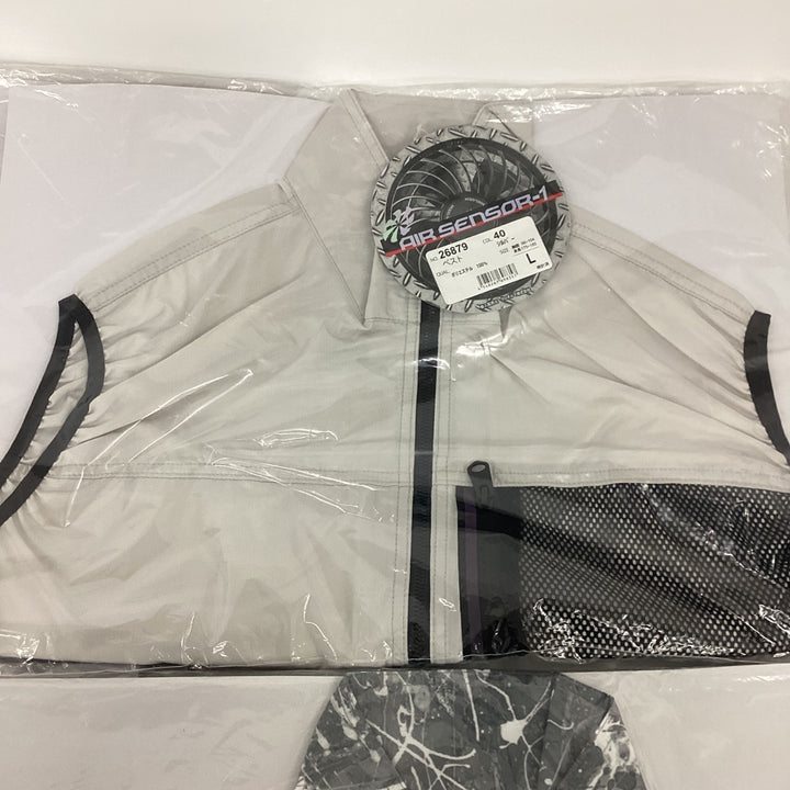 ▼クロダルマ 空調服用ベスト AIR SENSOR-1 L LL 4枚セット【狭山】