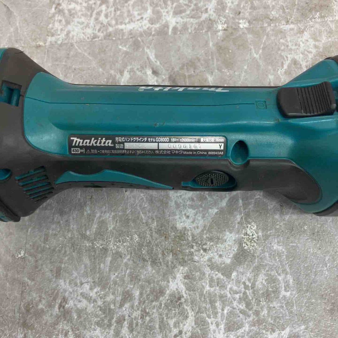 ☆マキタ(makita) コードレスハンドグラインダ  GD800DZ【八潮店】