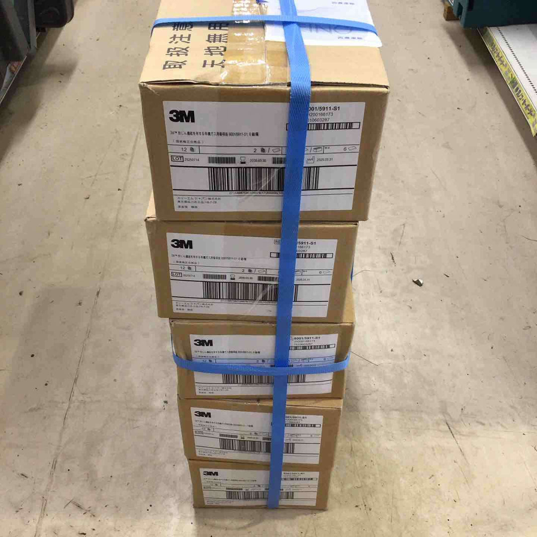 3M 吸収缶 デュアルタイプ 有機ガス用 6001/5911-S1 1箱 6セット入り ダブルフィルター 5箱セット【町田店】