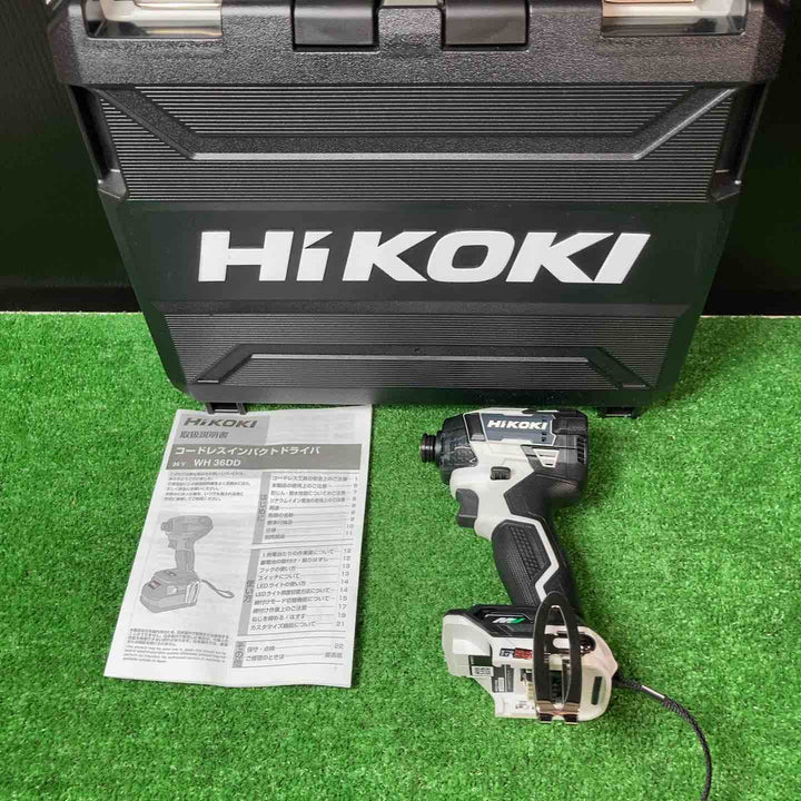 ハイコーキ(HIKOKI ※旧:日立工機) インパクトドライバー WH36DD(NN) FW(限定色フロスティホワイト) ケース付き！【岩槻店】