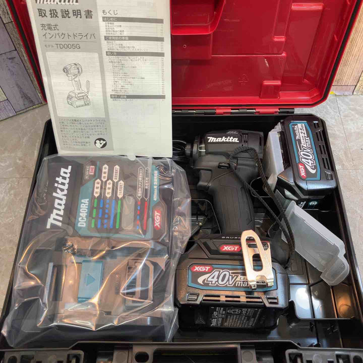 ★マキタ(makita) 40Vmaxコードレスインパクトドライバー TD005GRDXB【八潮店】