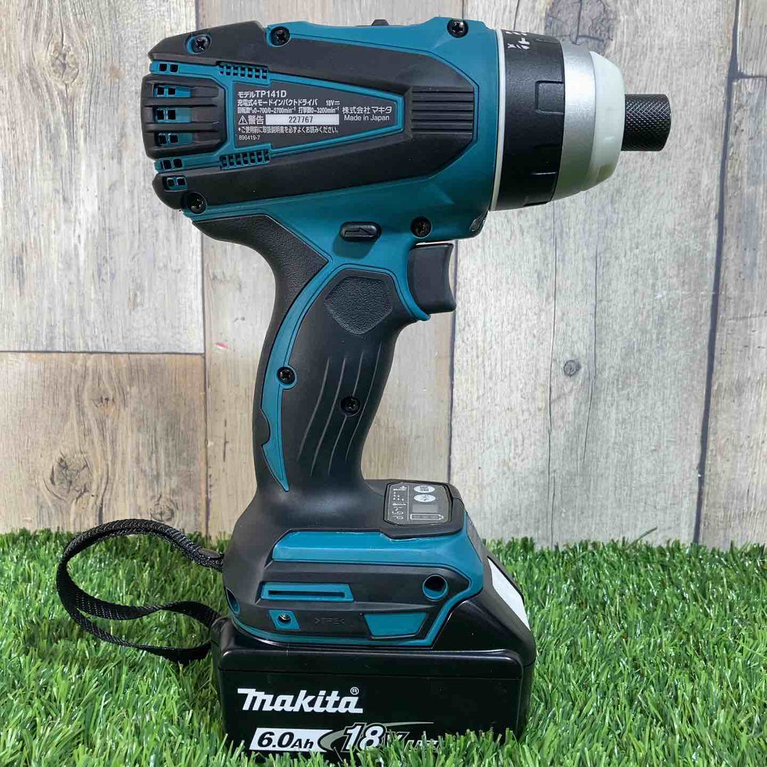 ★マキタ(makita)  18V コードレス4モードインパクトドライバー TP141DRGX 純正バッテリ付【戸田店】