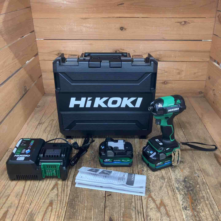 ハイコーキ(HIKOKI) コードレスインパクトドライバ アグレッシブグリーン WH36DD(2XHLSZ) 3台セット【所沢店】