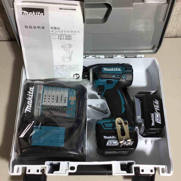 【未使用品】マキタ(makita) コードレスインパクトドライバー TD138DRFX【桶川店】