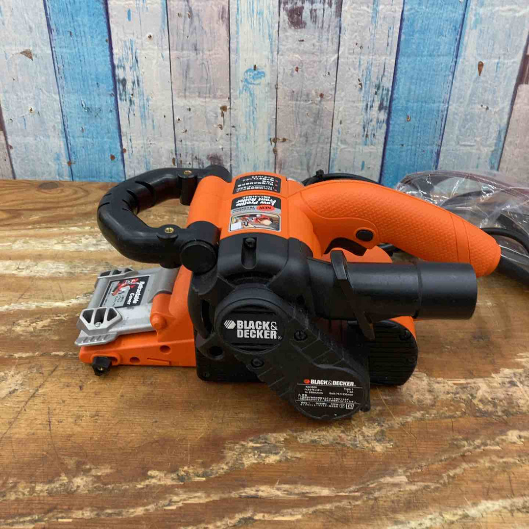 ◇ブラックアンドデッカー(BLACK+DECKER) ドラッグスターベルトサンダー オレンジ KA3000【柏店】