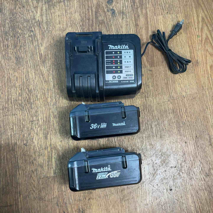 【店頭受取り限定】マキタ/makita 充電式耕うん機 36V MUK360DWB 充電式チェーンソー MUC350D・充電器・バッテリー2個セット【岩槻店】