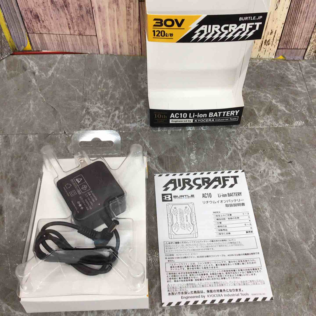 ◇BURTLE バートル エアークラフト 2026年モデル 30V リチウムイオンバッテリー マットブラック AC10 78 F【八潮店】