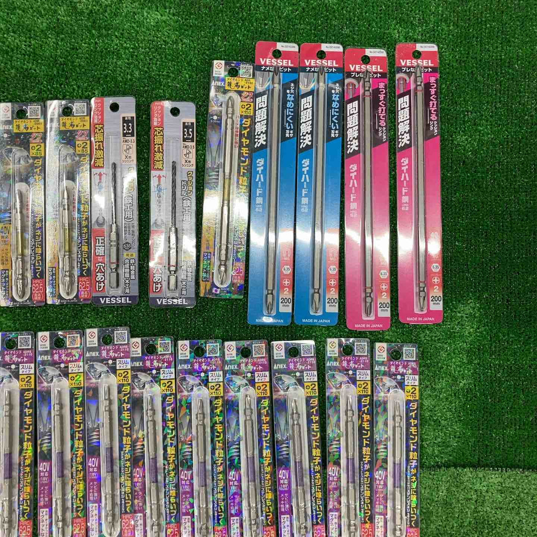 ベッセル ANEX インパクトビット 1本入り 81点まとめ ダイヤモンドビット クッションドリルなど  【桶川店】