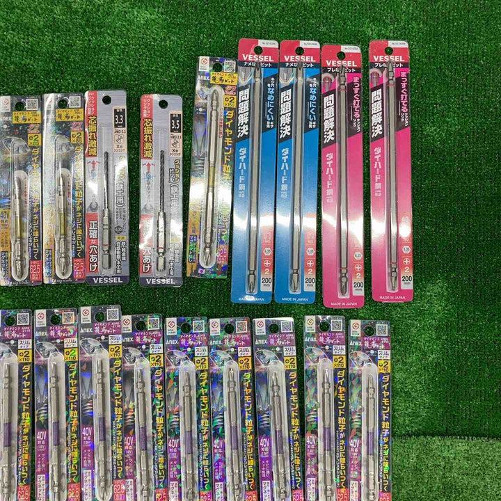 ベッセル ANEX インパクトビット 1本入り 81点まとめ ダイヤモンドビット クッションドリルなど  【桶川店】