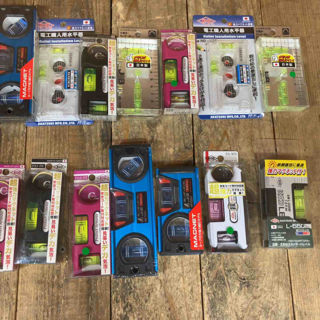 在庫出し切り！【未使用品】水平器 磁石モデル マグネット付き 20個セット まとめ売り エビスダイヤモンド KOD シンワ等①【所沢店】