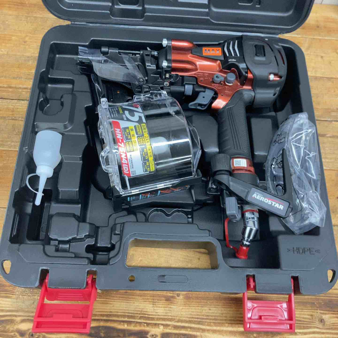【未使用店頭展示品】 マックス(MAX) 高圧エア釘打ち機 HN-75N4(D)-R 【東大和店】