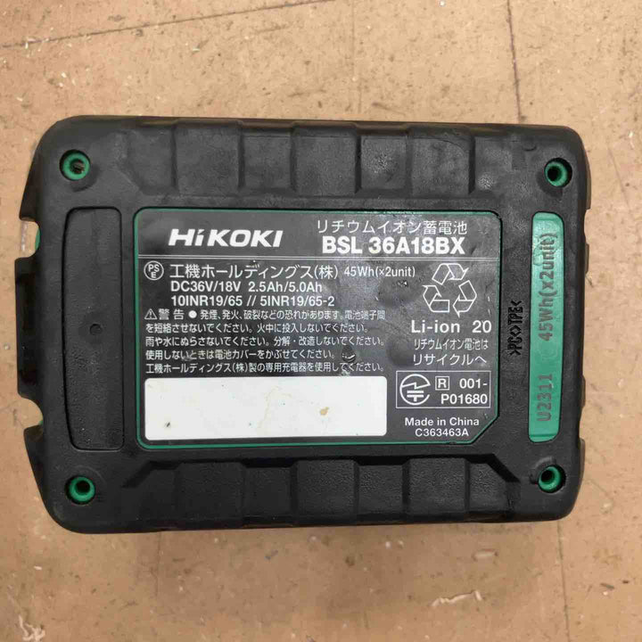 ★ハイコーキ(HIKOKI ※旧:日立工機) コードレス卓上スライド丸のこ C3606DRB(K)(NN) ※バッテリー1個付き(BSL36A18BX) 【草加店】
