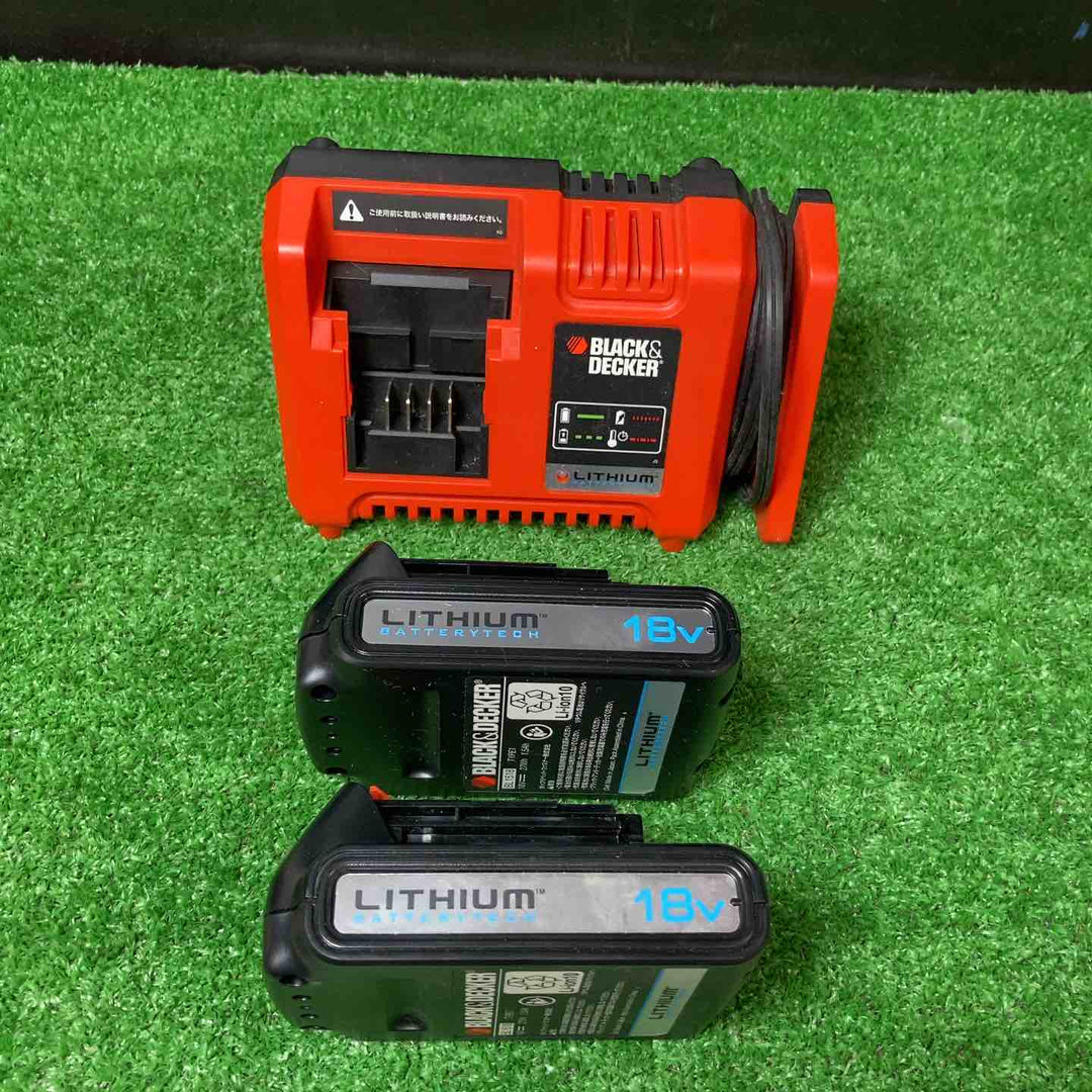 【美品】ブラック&デッカー 充電式チェーンソー GKC1820L2-JP【岩槻店】