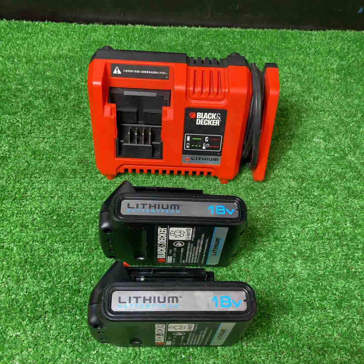 【美品】ブラック&デッカー 充電式チェーンソー GKC1820L2-JP【岩槻店】