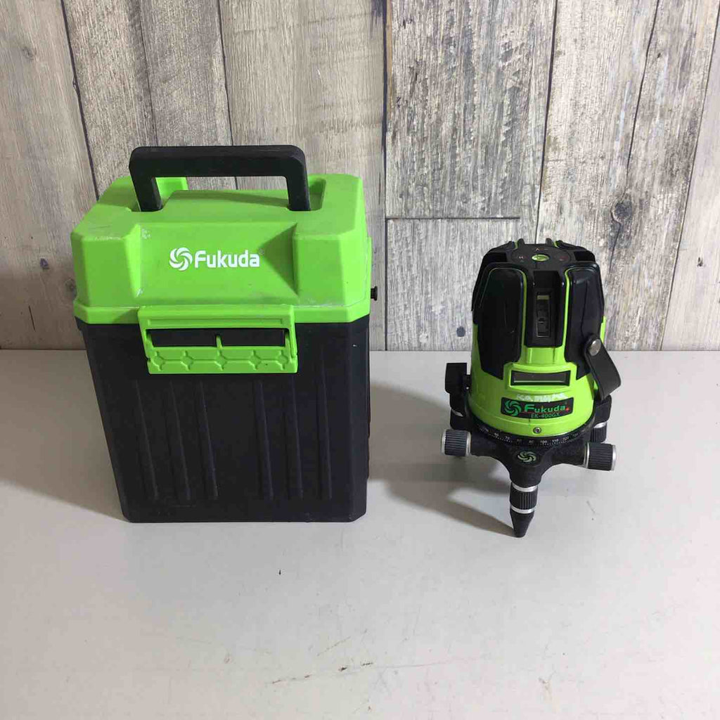 FUKUDA 墨出し器 レーザー EK-400GX グリーンレーザー 水平器 Amazon | FUKUDA 5ライン グリーンレーザー墨出し器 EK-400GX