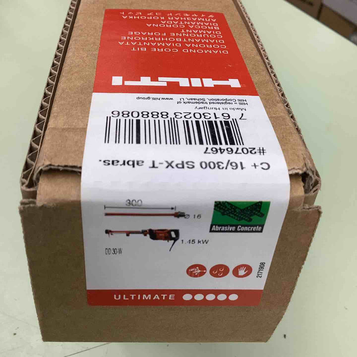 ◇ヒルティ(HILTI)  ダイヤモンドコアビット DD-C 16/300 SPX-T abras 16mm #2076467【越谷店】