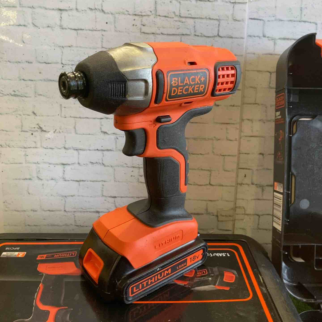 ブラックアンドデッカー(BLACK+DECKER) 18Vインパクトドライバー・ドリルドライバー　BPCI18とBDCDD186K　【町田店】
