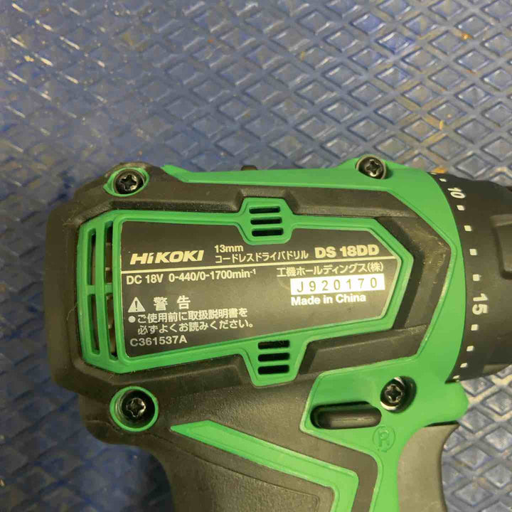 HiKOKI ハイコーキ コードレスドライバドリル DS18DD(NN)【草加店】